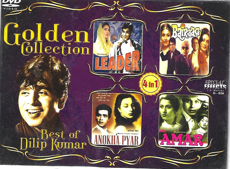 Golden Collection Dilip Kumar-Leader,Bairaag,Anokha,Amar   (4 IN 1 )