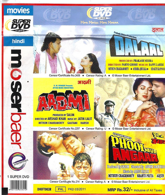 Dalaal,Aadmi,Phool Aur Angaar / 3IN 1