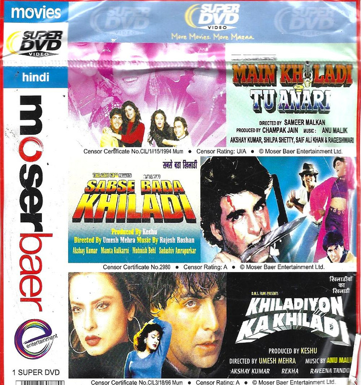 Main Khiladi Tu Anari,Sabse Bada Khiladi,Khiladiyon Ka Khiladi / 3 IN 1