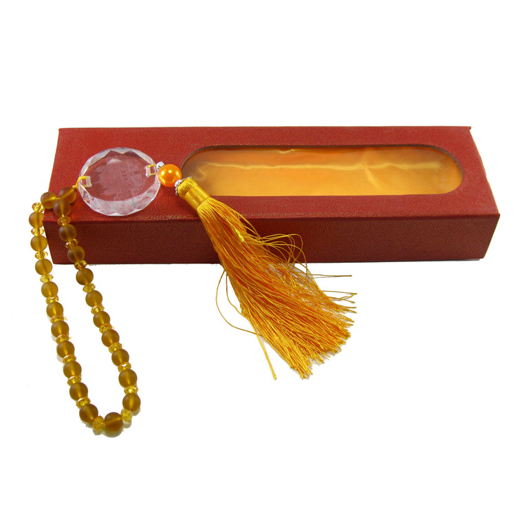 Deluxe Tassled Golden Temple Mirror Ornament