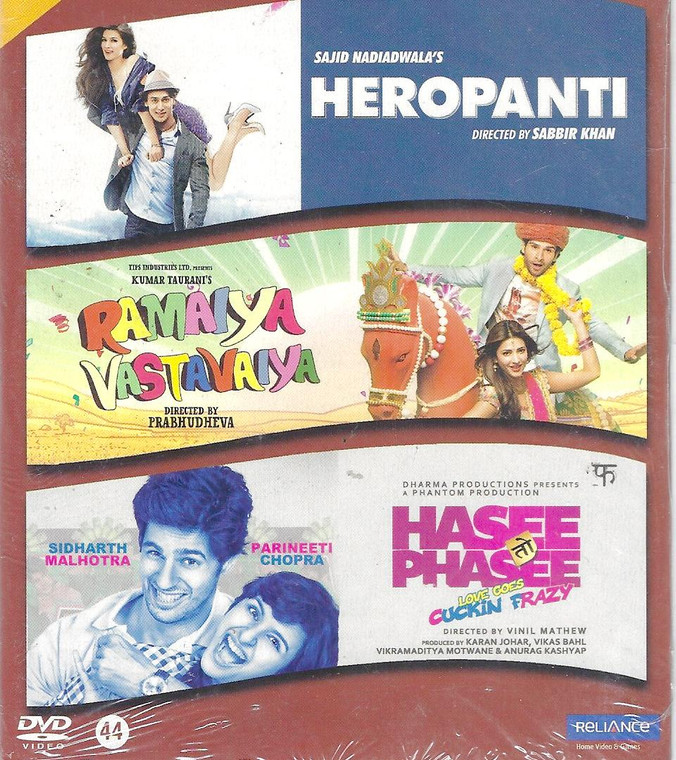 Heropanti,Ramaiya Vastavaiya,Hasee Toh Phasee / 3 IN 1