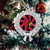 62007 Louisville Cardinals Peppermint Stripe Wreath Christmas Ornament