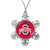 59715 Ohio State Snowflake Christmas Ornament