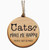 Wooden Christmas Ornament, "Cats Make Me Happy" Design, 3.25 in Diameter