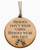 Wooden Christmas Ornament, "Dog Tags Military" Design, 3.25 in Diameter