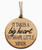 Wooden Christmas Ornament, "It Takes A Big Heart to Shape Little Minds " Design, 3.25 in Diameter