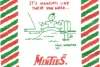 Iconic Minties waxed paper wrapper with cartoon