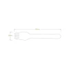 Biopak 16cm Wooden Forks Dimensions