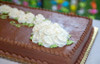 NAKED FULL SLAB CHOCOLATE CAKE DECORATED