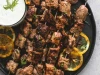 Large Beef Souvlaki Kebabs Lightly Seasoned