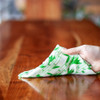 Cleaning with Natural Bamboo Wipes 