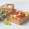 Kraft Catering Grazing Box With Window Lid In Use