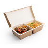 NeverLeak Dual Compartment Food Container Filled