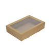 Kraft Catering Grazing Box With Window Lid On #2