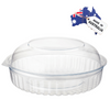 Castaway Eco-smart ClearView Food Bowl Hinged Dome Lid 20oz 25 Pack