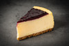 Looma's Pre-Sliced Baked Blueberry Cheesecake Slice View