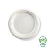 Biopak White Round 7" Snack BioPlates 125 Pack