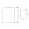 Biopak E Fold Tall 1Ply Dispenser Napkins Dimensions Diagram