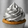 Edible Metallic Silver Food Spray On Cake