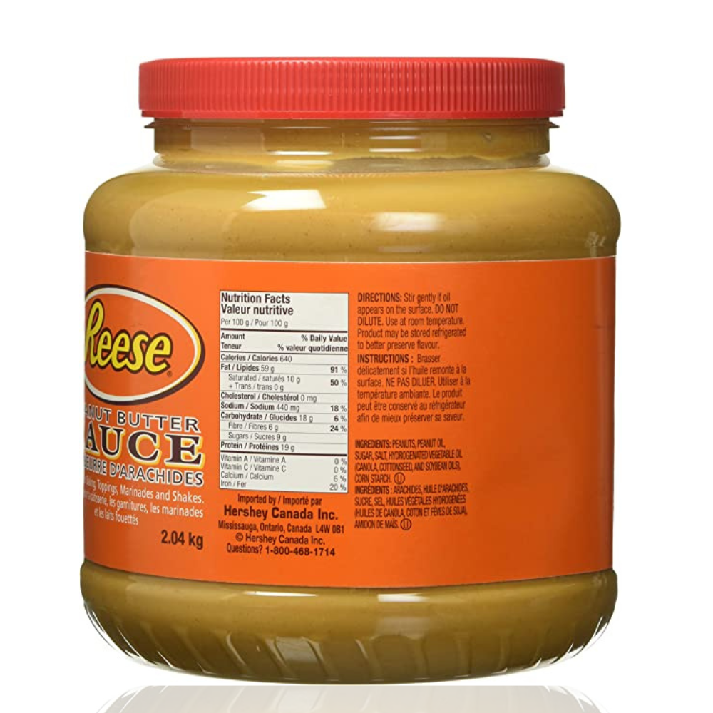 Reese's Peanut Butter Sauce 2.04kg Padstow Food Service Distributors