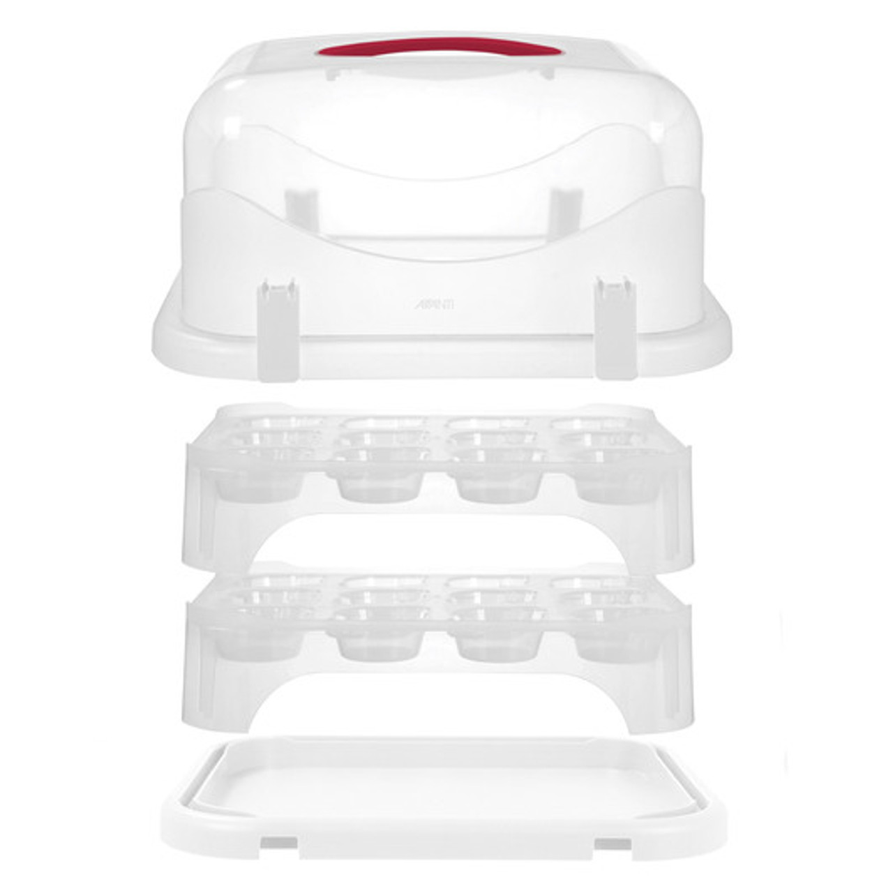 White Cupcake Carrier Box, 24 Cupcake Capacity