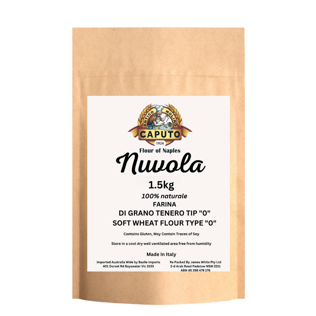 Caputo Nuvola Soft Wheat Flour 1.5kg - Padstow Food Service Distributors