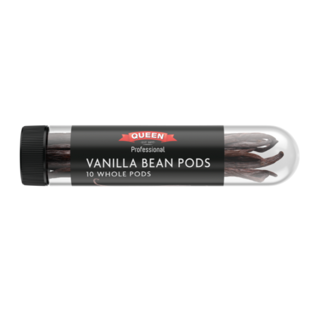 Queen Professional Vanilla Bean Pods 10 Pack Padstow Food Service