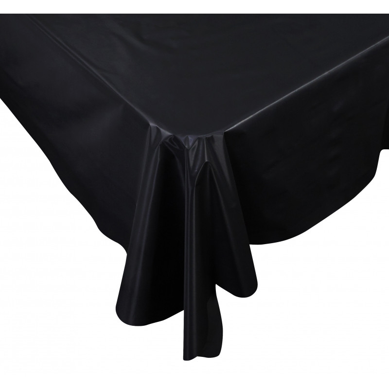 Tablecloth Black Rectangle Plastic Padstow Food Service Distributors