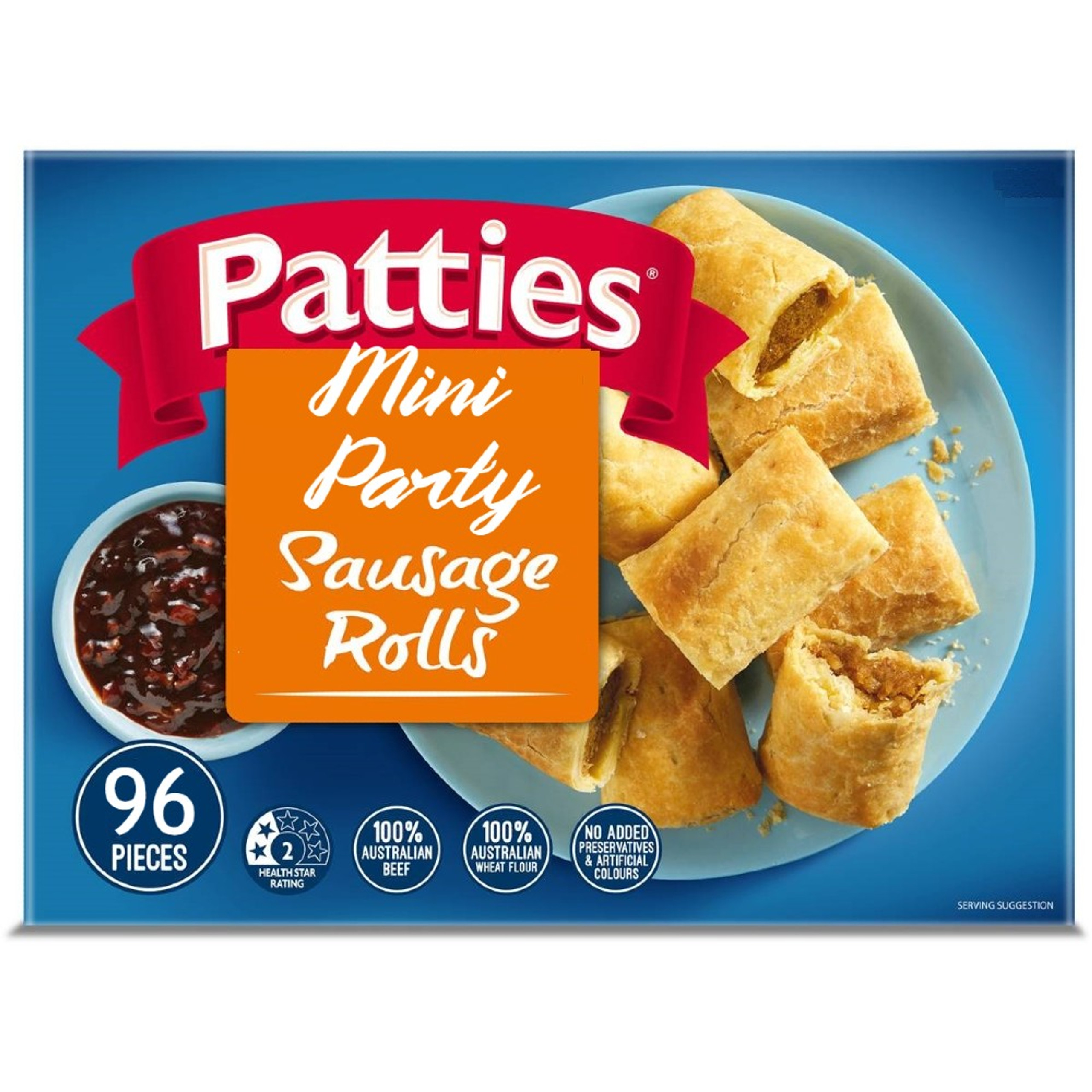 Patties Mini Party Sausage Rolls Carton 96 Padstow Food Service