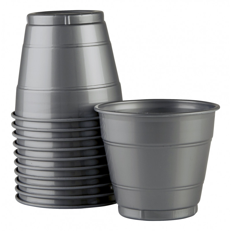 Cups Silver Plastic 285ml 20 Pk Padstow Food Service Distributors