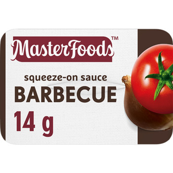 Masterfoods BBQ Sauce Squeezy Portions 14g
