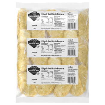 Edgell Hash Brown Ovals 2kg frozen Simplot foodservice product