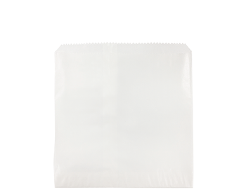 Square Flat White Glassine Paper Bags 215 x 200mm GF02W x 500 Pack