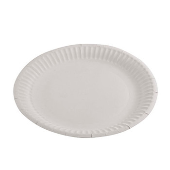 Paper Plates 9 Inch Round White