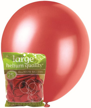 Balloons Metallic 25 - Red