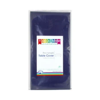 Tablecloth Blue Navy Rectangle Plastic