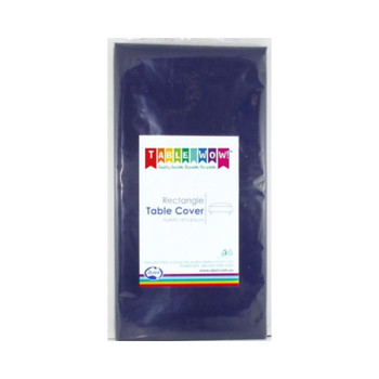 Tablecloth Blue Navy Rectangle Plastic