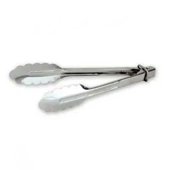 Tong Utility With Clip 230mm (30009) - Stainless Steel
