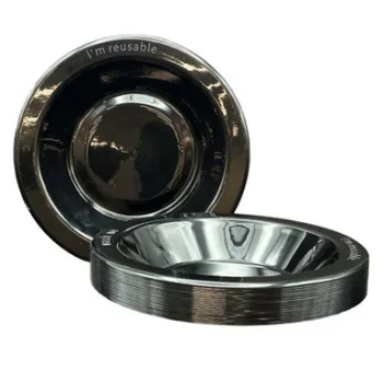 Black Plastic Bowls 180mm 20 pack