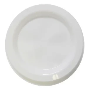 Reusable Round White Dinner Plates 230mm 25 Pack