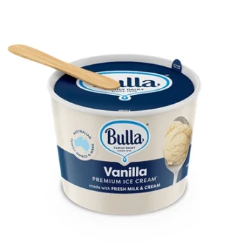Bulla Ice Cream Cups Vanilla 36 x 100ml