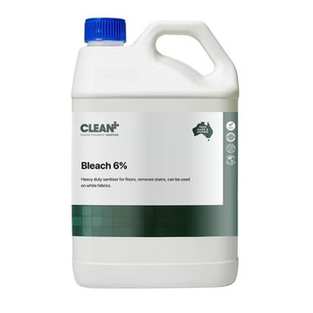 Bleach 6% 5 Litre Clean Plus commercial dishwashing product