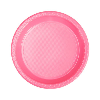 Plate Round 172mm Light Pink Pkt 25