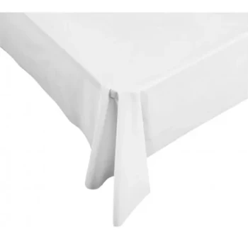 Tablecloth White Rectangle Plastic