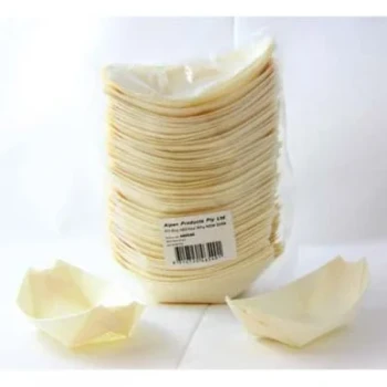 Pine Food Boats 9cm 50 Pack