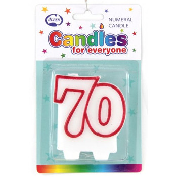 Candle Numeral 70