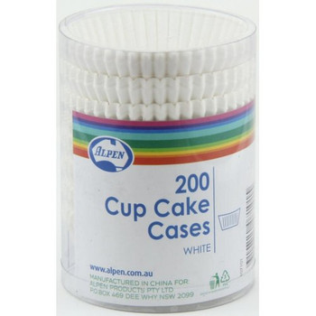 White Cupcake  Cases 200 Pack