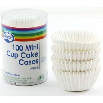 Mini White Cupcake Cases 100 Pack