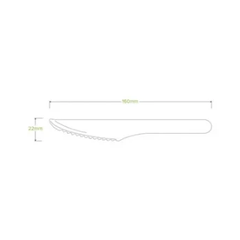 Biopak Wooden Knives Dimensions