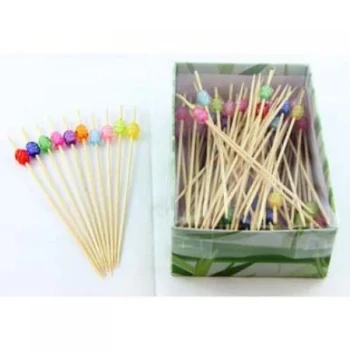 Pick With Crystal Assorted Colours 12cm x 100Pk